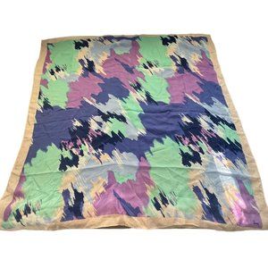 Honey Vintage Watercolor Square Silk Scarf Lightweight Neck Wrap Bandana Boho